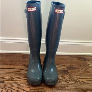 Hunter Charcoal Tall Boots